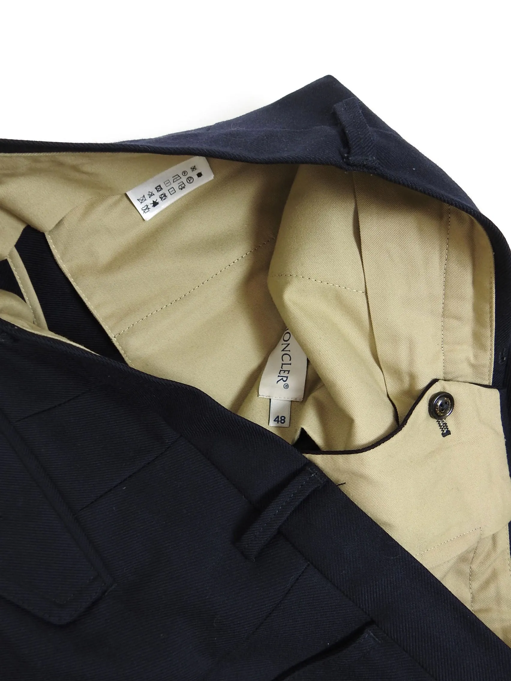 Moncler Pleated Wool Pants Size 48