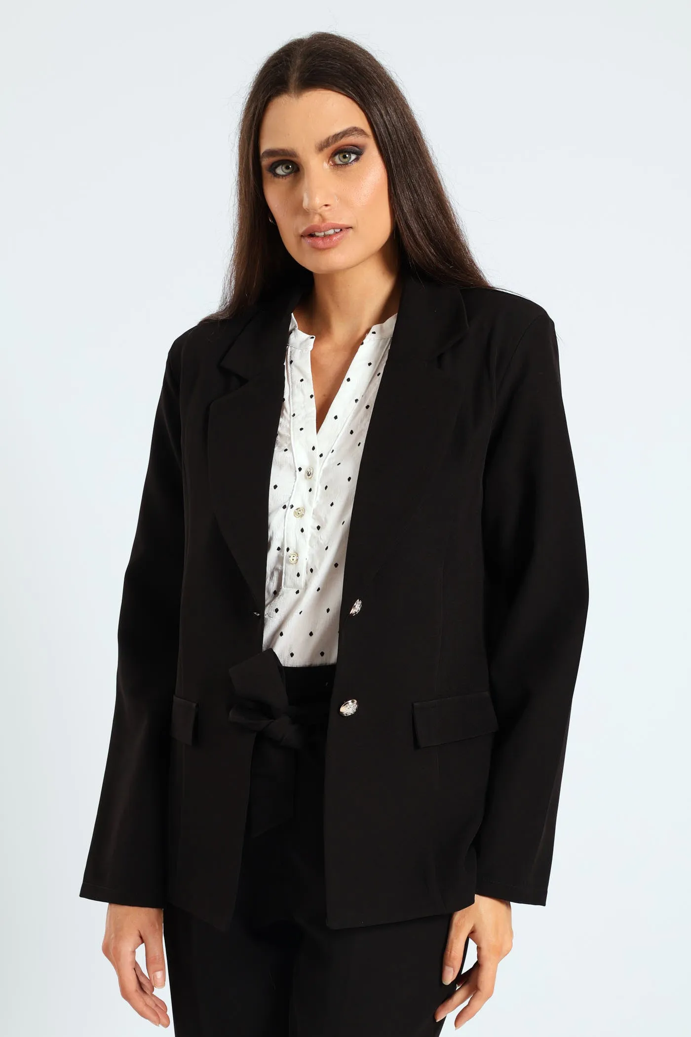 Nautical Notch Blazer - Black