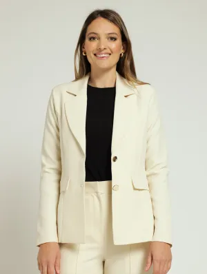 Nautical Notch Blazer - Cream
