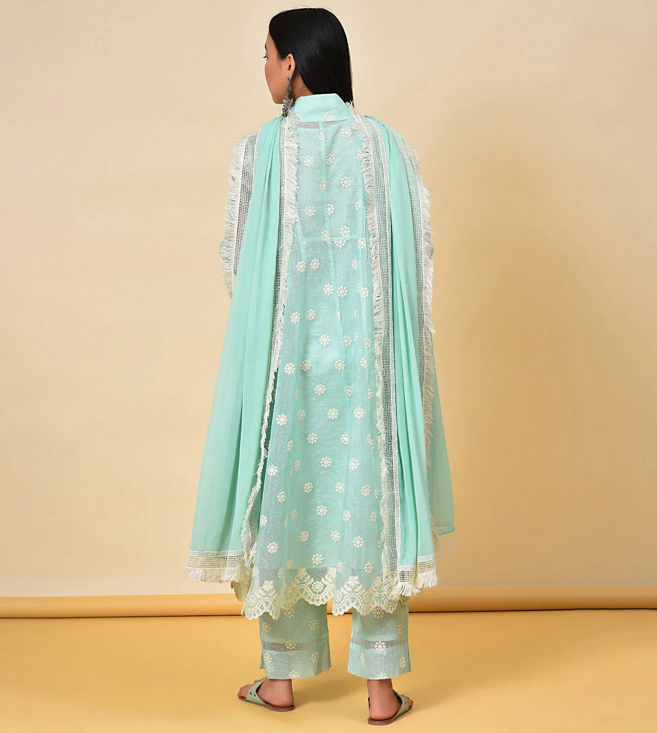 Needle and Lust Kurta Pant & Dupatta Set