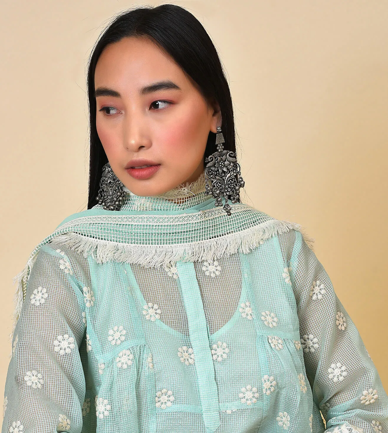 Needle and Lust Kurta Pant & Dupatta Set