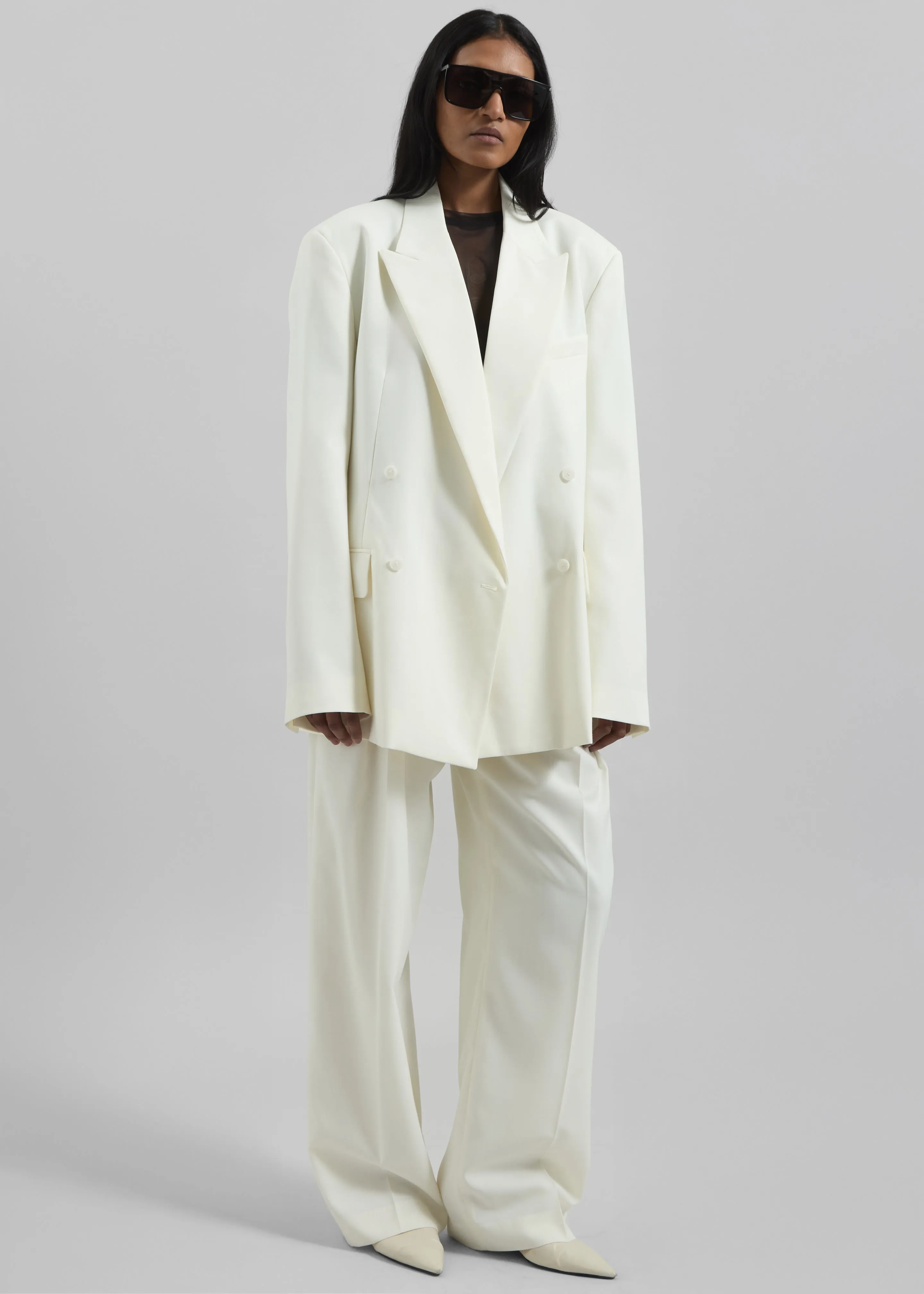 Newark Double Breasted Blazer - Off White