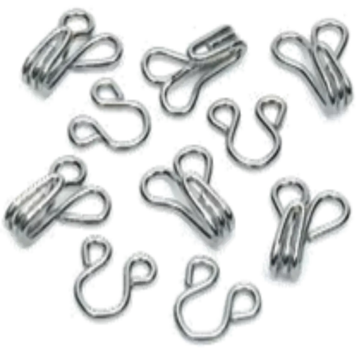 Nickel Free Hooks And Eyes - SILVER