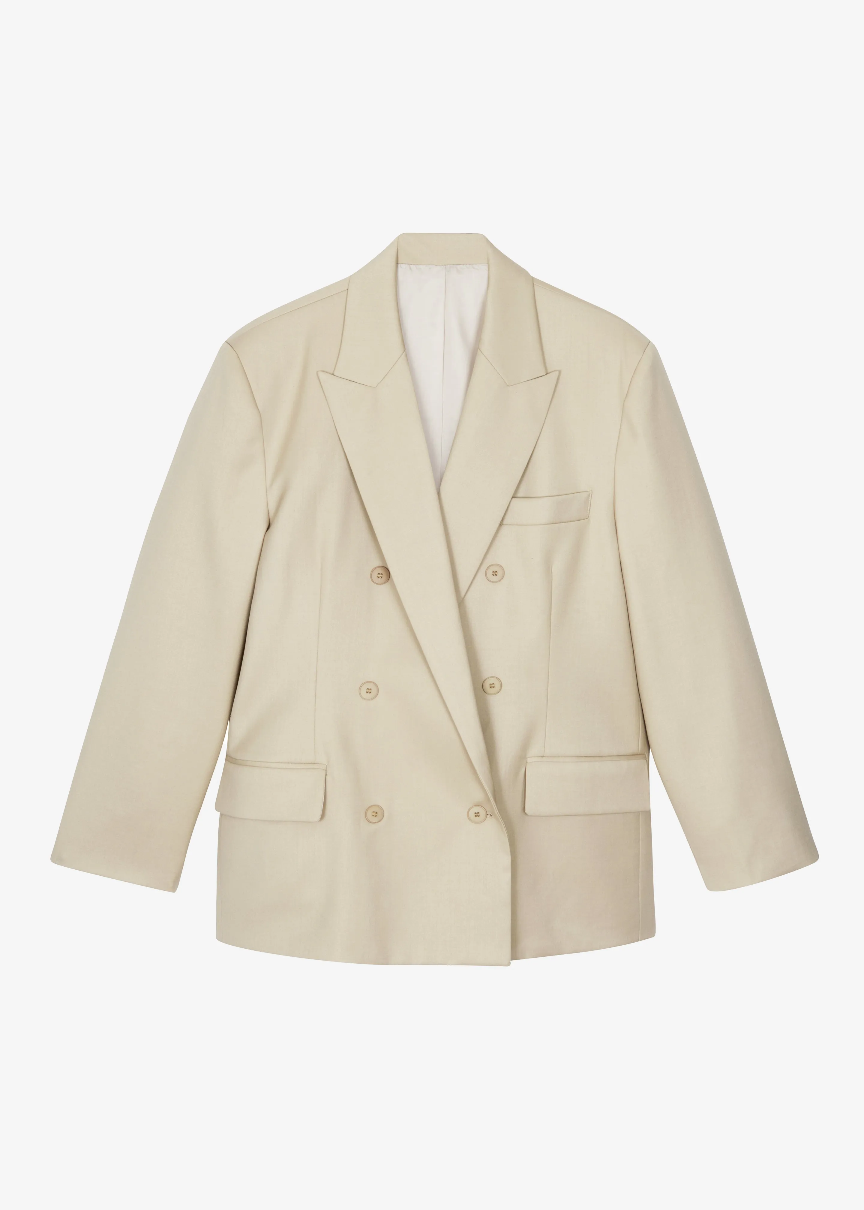 Orsay Boxy Double Breasted Blazer - Beige