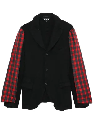 PANELLED SINGLE-BREASTED BLAZER