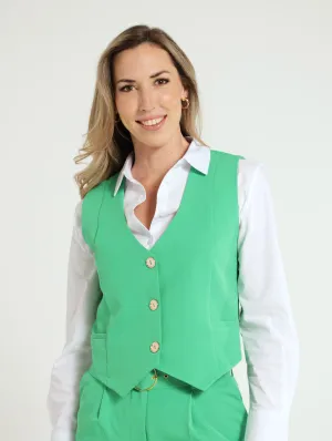 Panelled Waistcoat - Green
