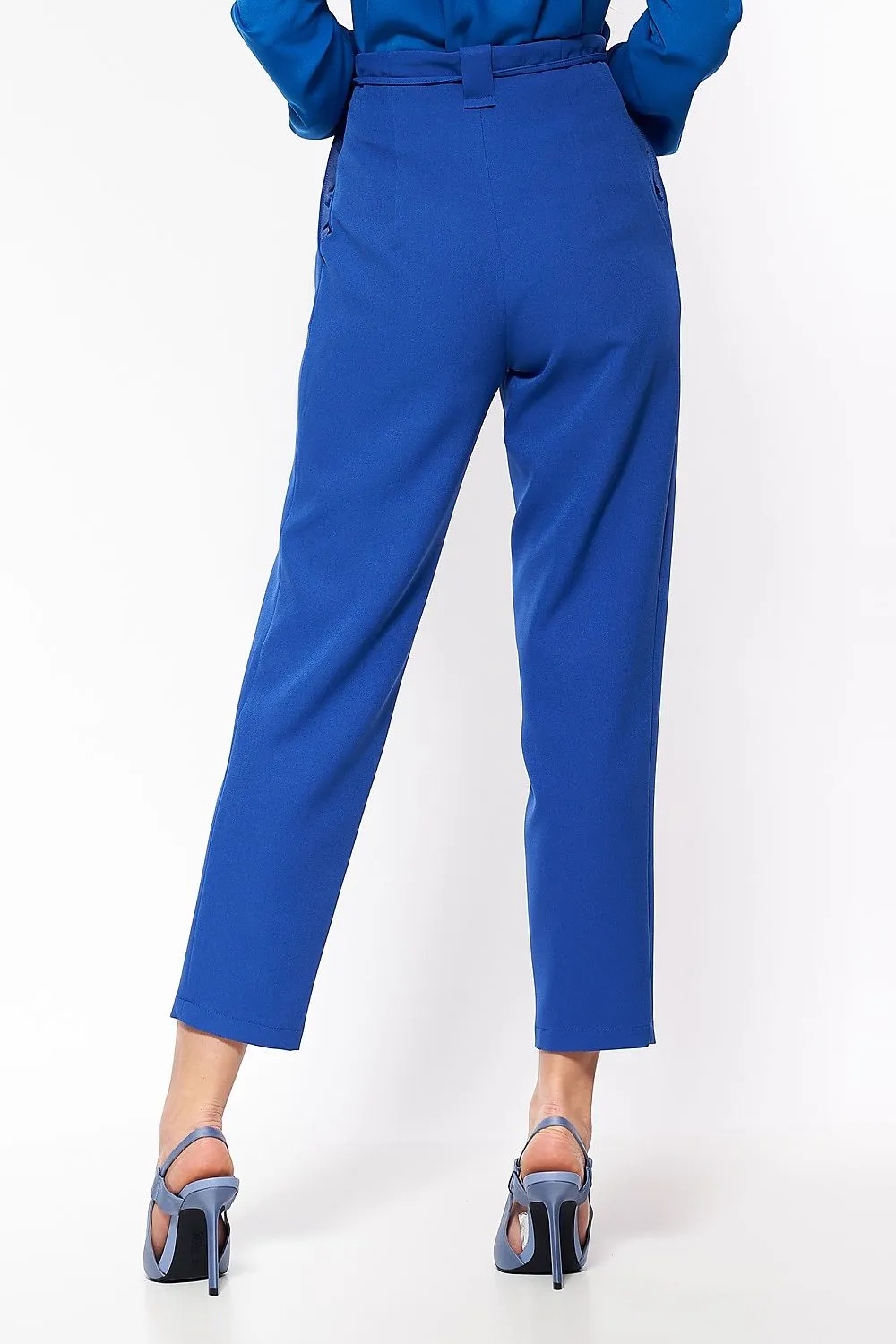 Paperbag High-Rise Trousers