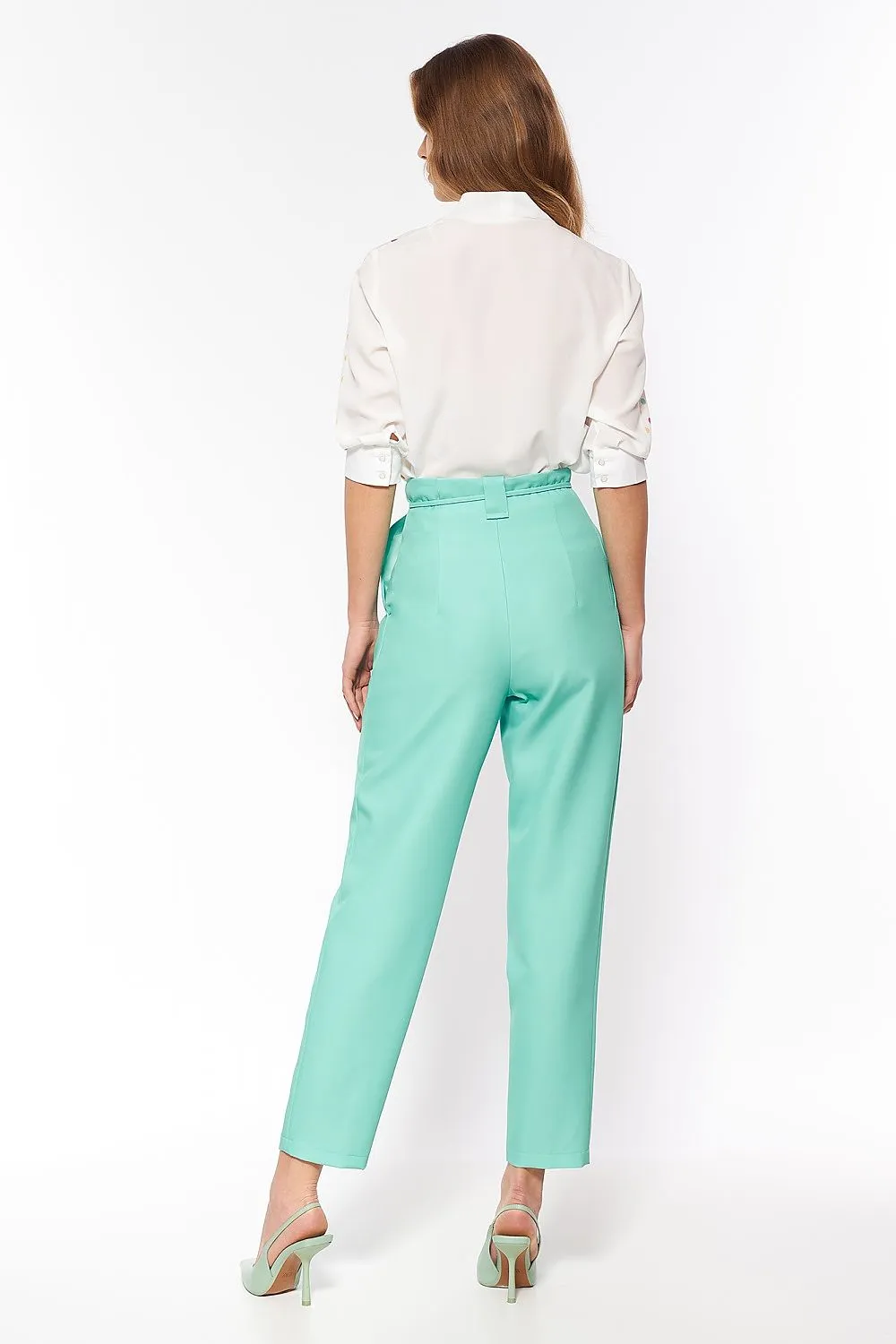Paperbag High-Rise Trousers
