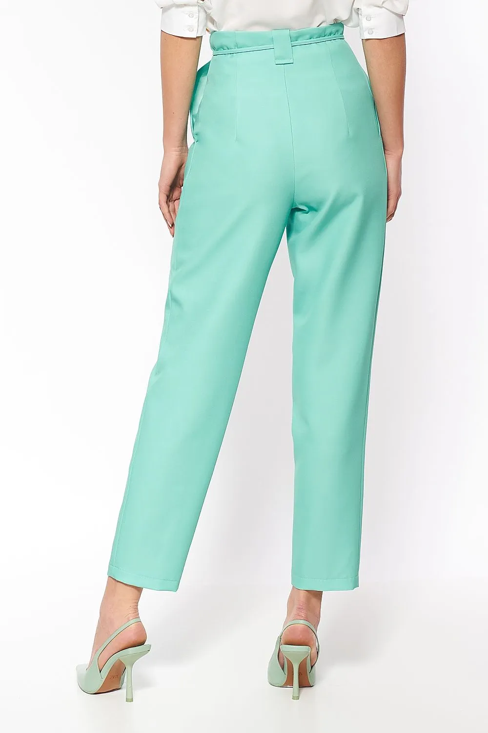 Paperbag High-Rise Trousers