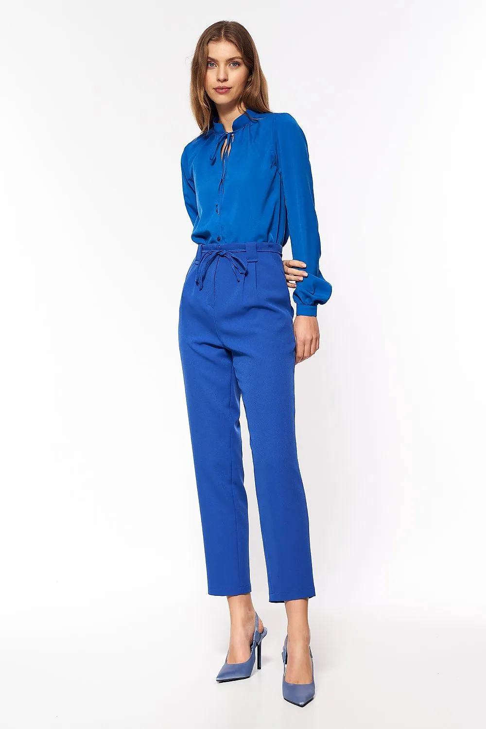 Paperbag High-Rise Trousers