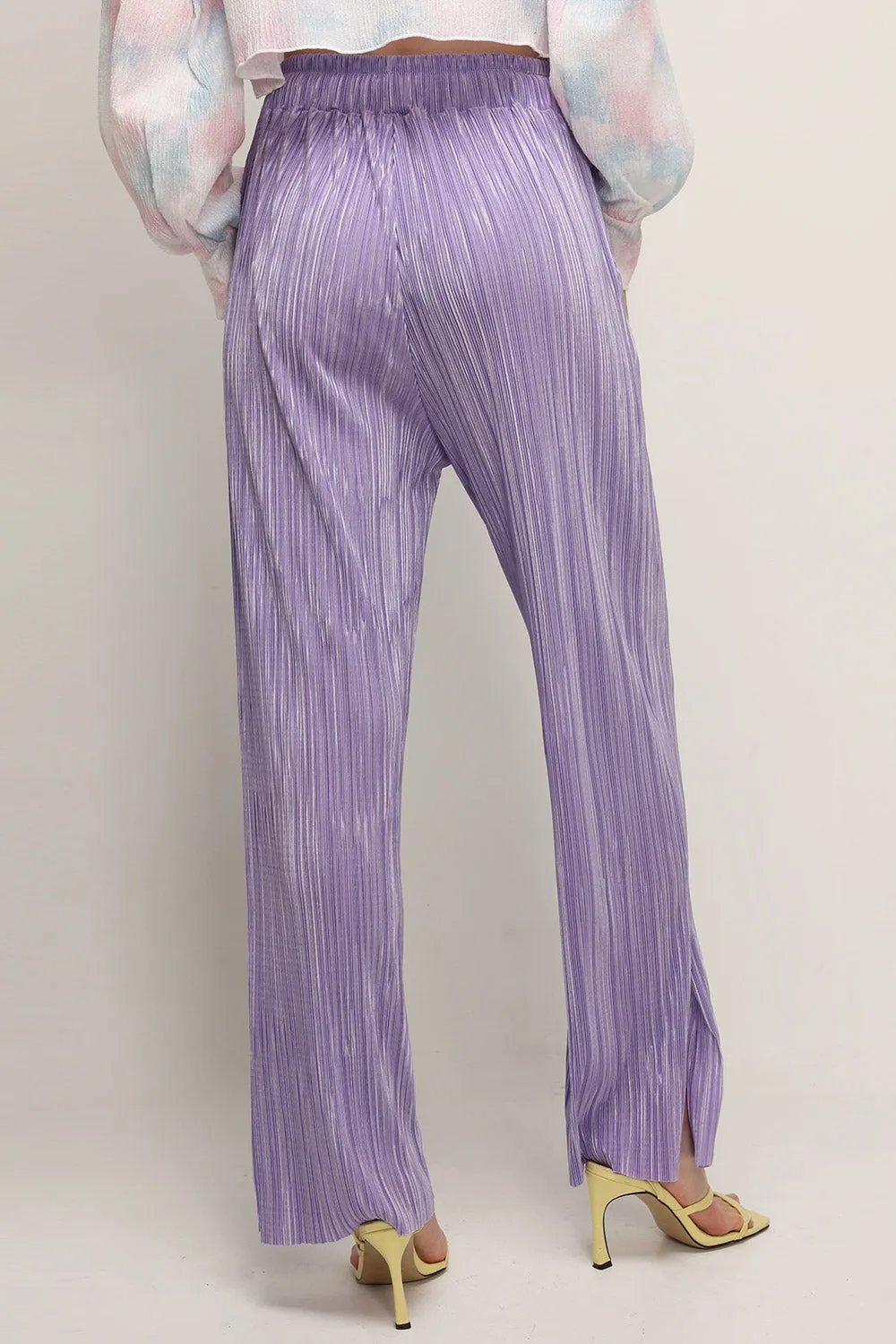 Peyton Crinkled Pleated Pants
