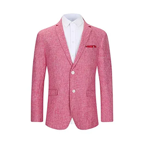 Piero Lusso Boys' Modern Fit Blazer, Size L