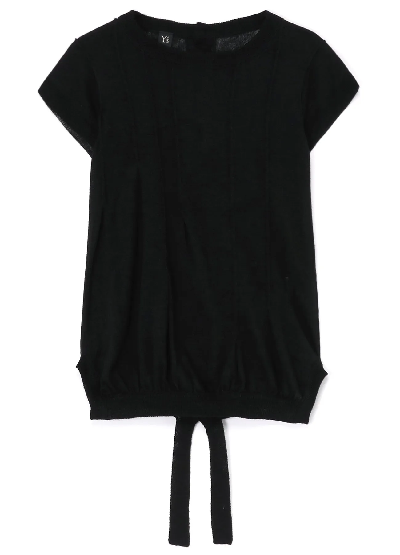 PLAIN STITCH PLEATED PULLOVER