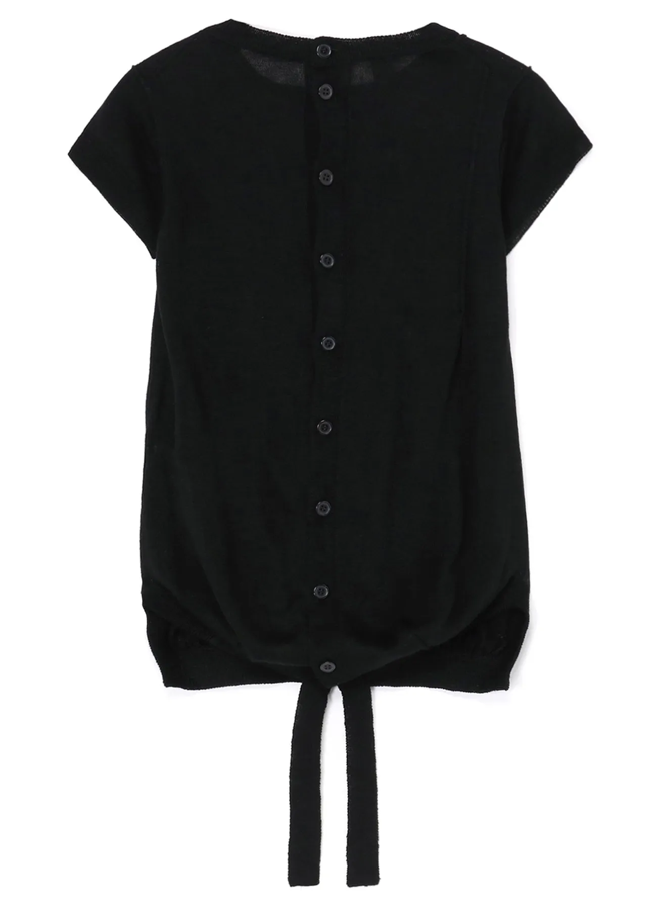 PLAIN STITCH PLEATED PULLOVER