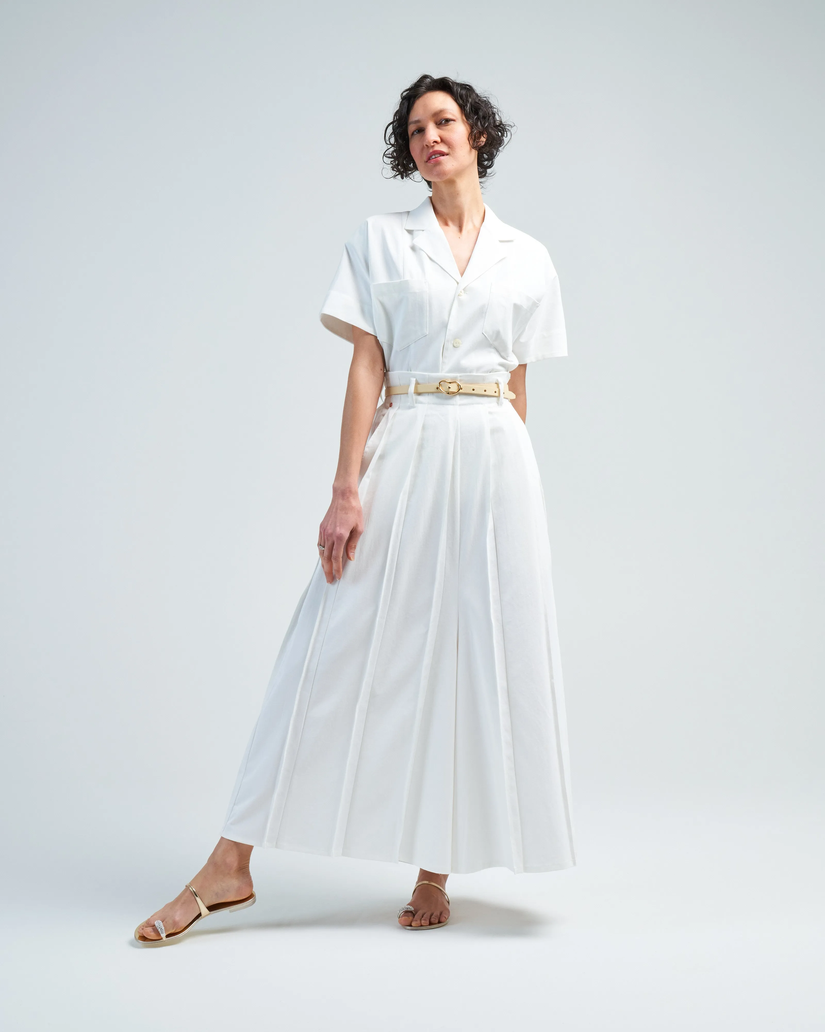 pleated skirt pants