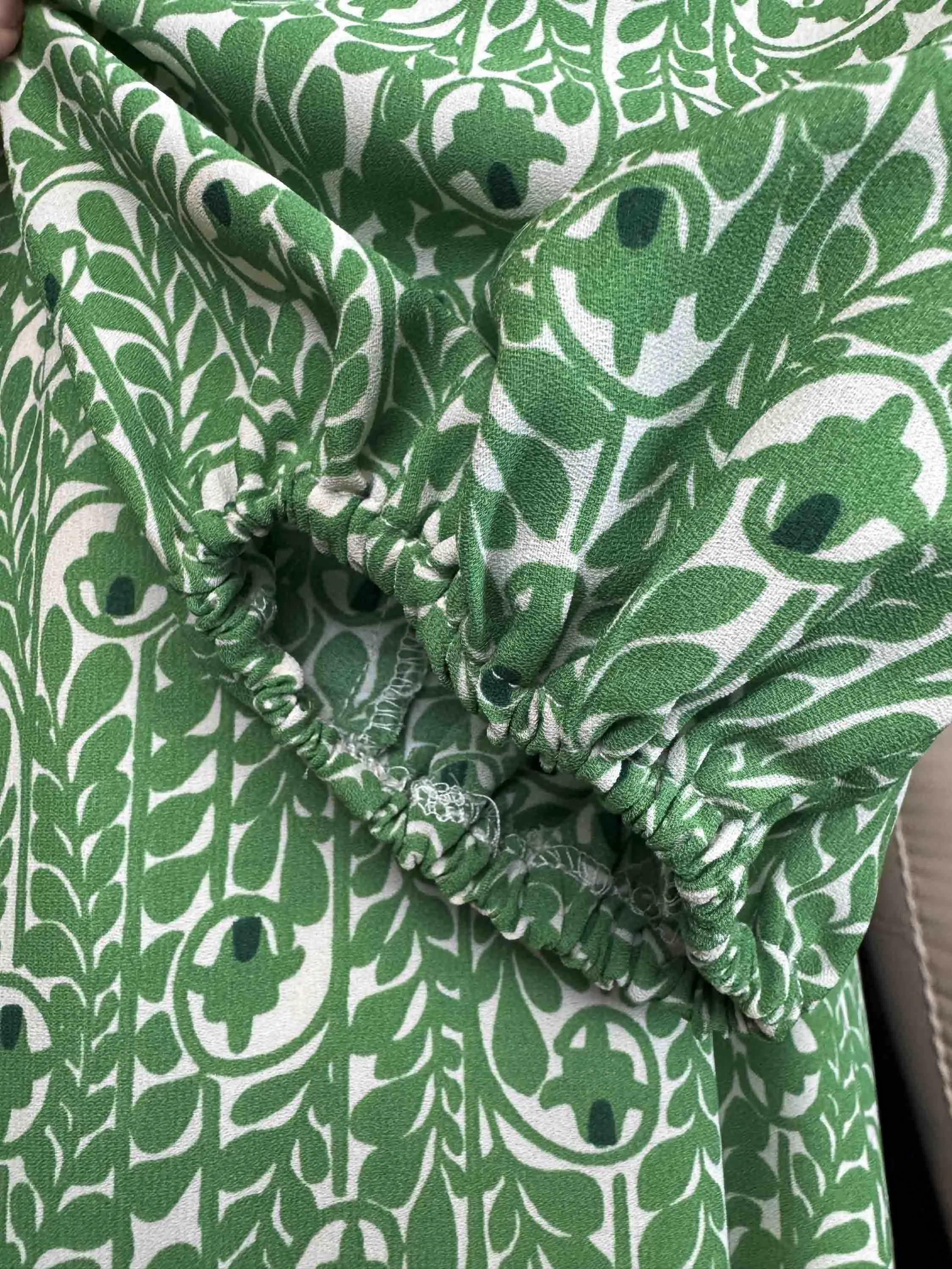 Pre-loved Green Vine Maxi Dress - Size S