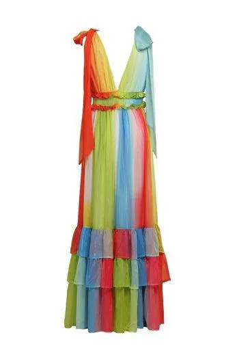 RAINBOW MAXI DRESS