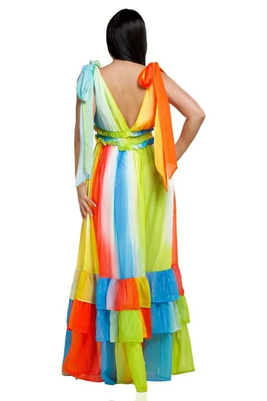 RAINBOW MAXI DRESS