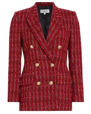 Red Multi Walter Double Breasted Jacket