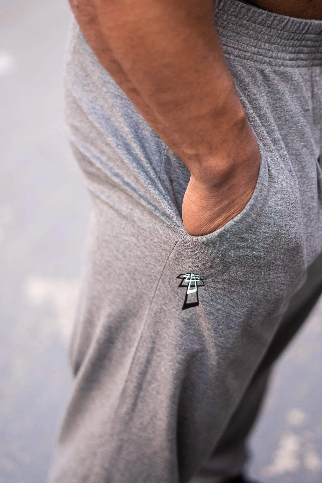 Retro Oversized Bodybuilding Pants - Glacier Gray