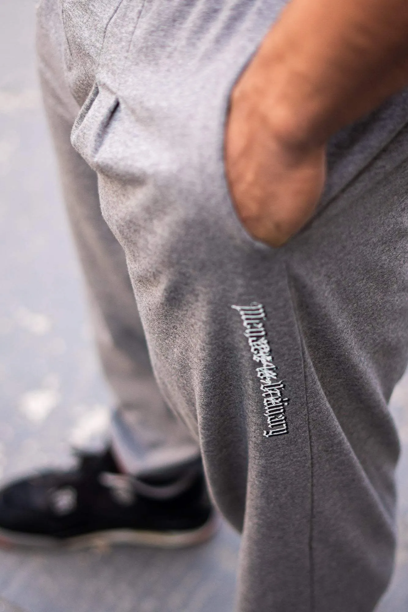 Retro Oversized Bodybuilding Pants - Glacier Gray