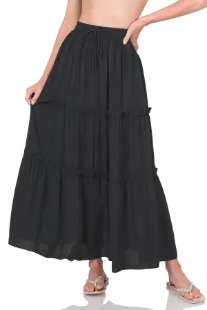 Ruffle & Flow Maxi Skirt