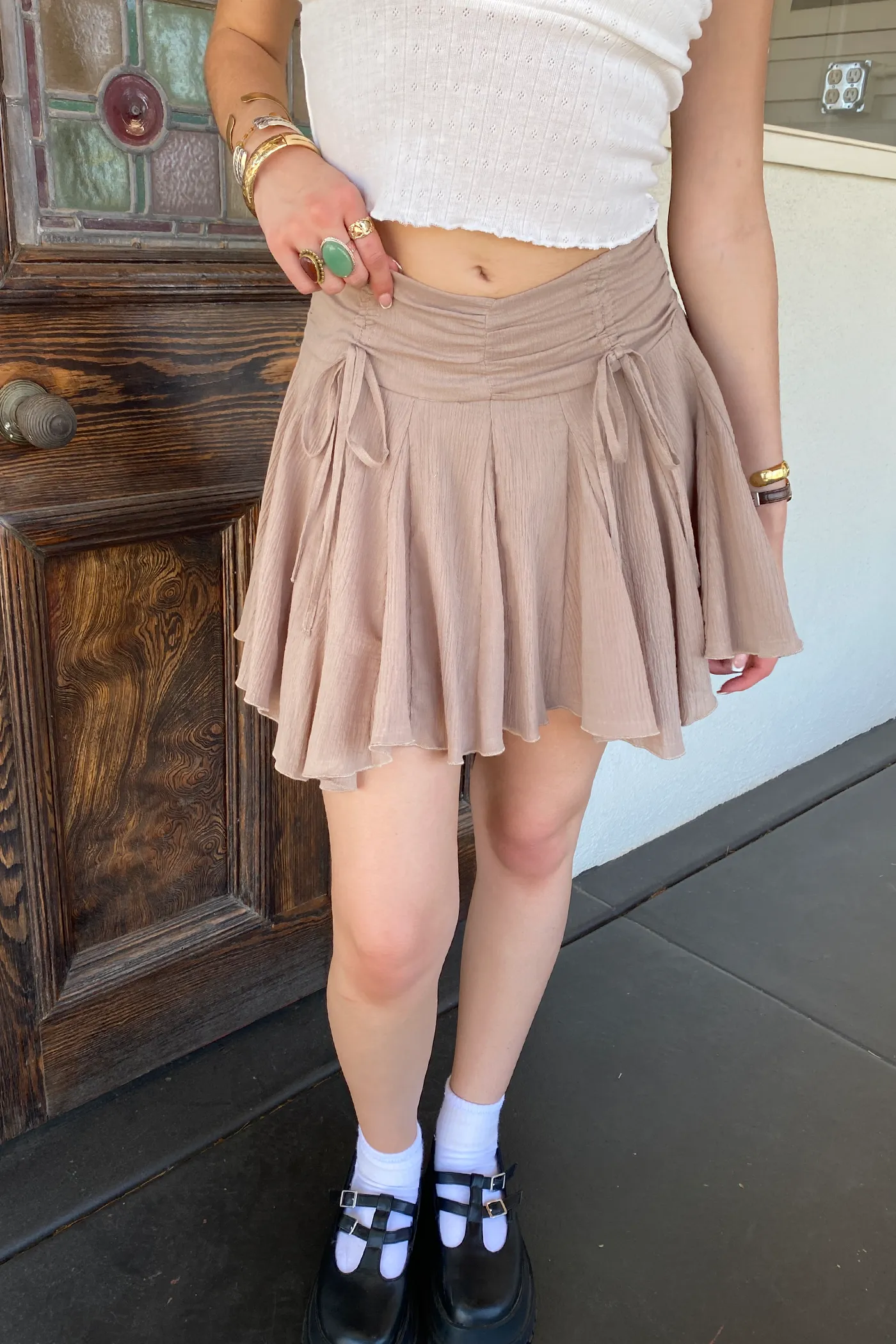 Ruffle Mini Skirt by For Good