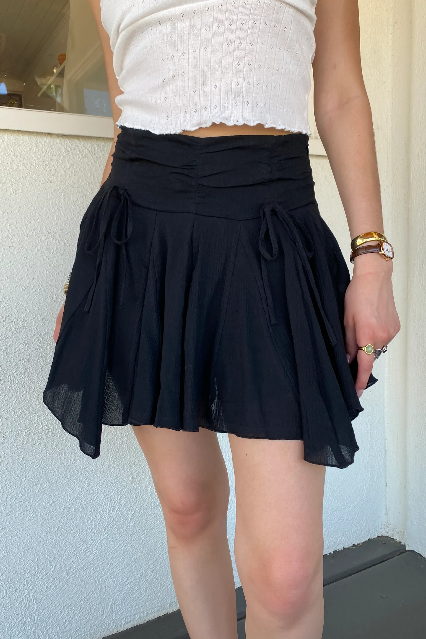Ruffle Mini Skirt by For Good