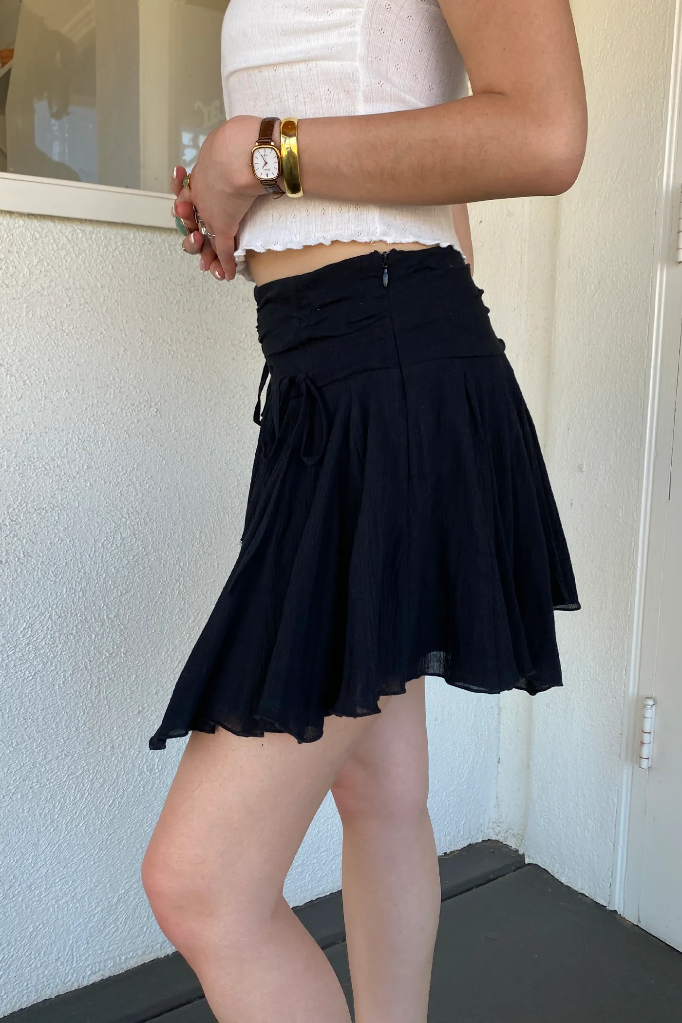 Ruffle Mini Skirt by For Good