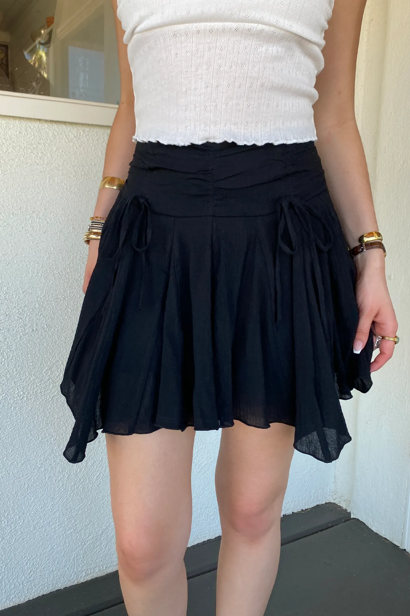Ruffle Mini Skirt by For Good
