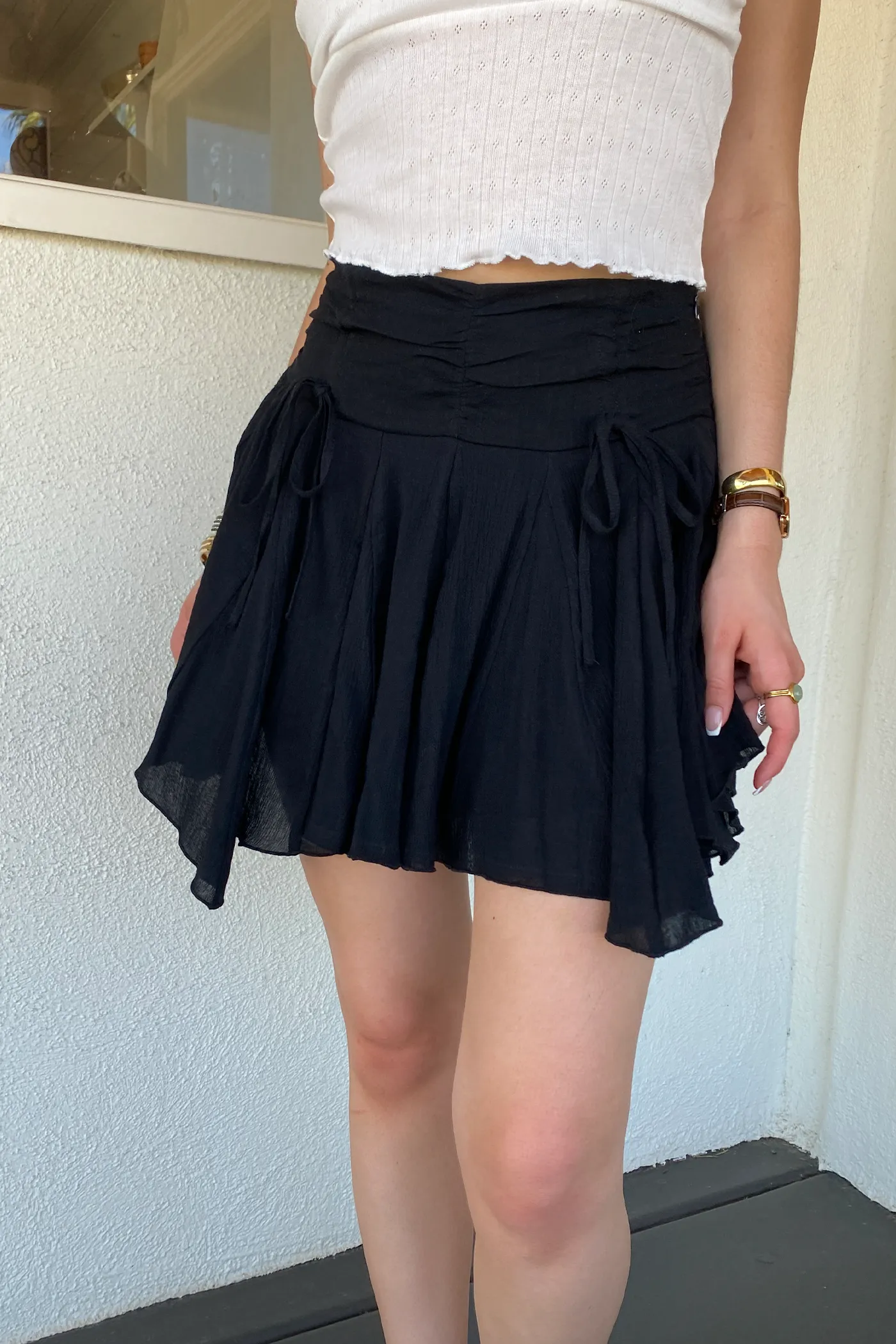 Ruffle Mini Skirt by For Good