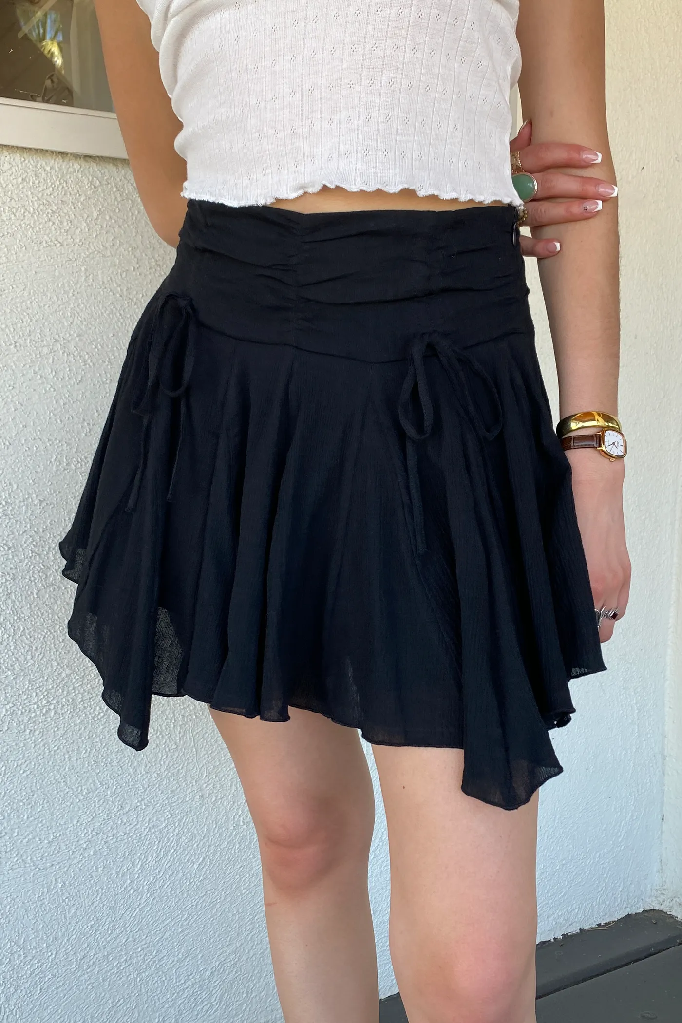 Ruffle Mini Skirt by For Good