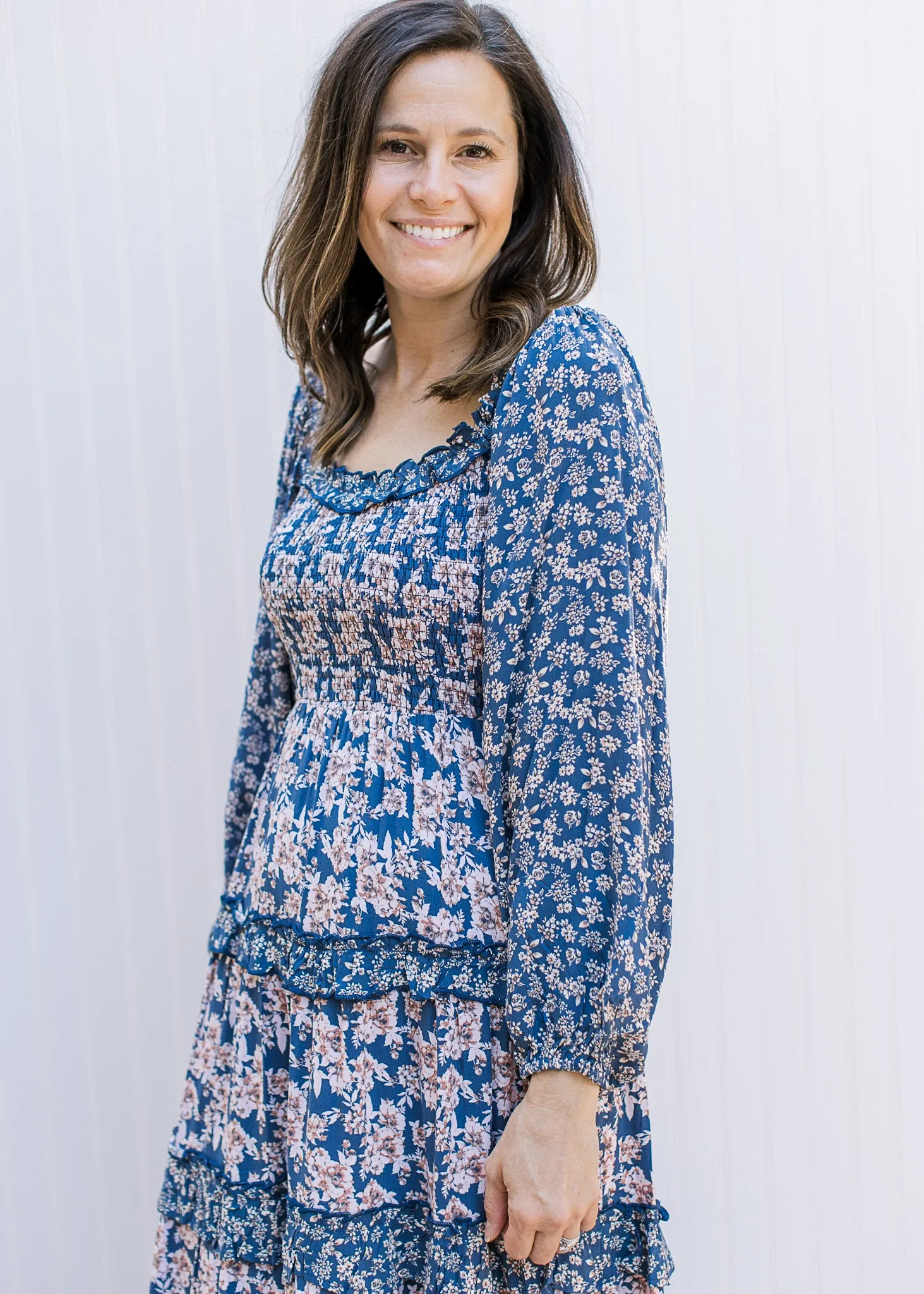 Ruffles and Florals Tiered Maxi