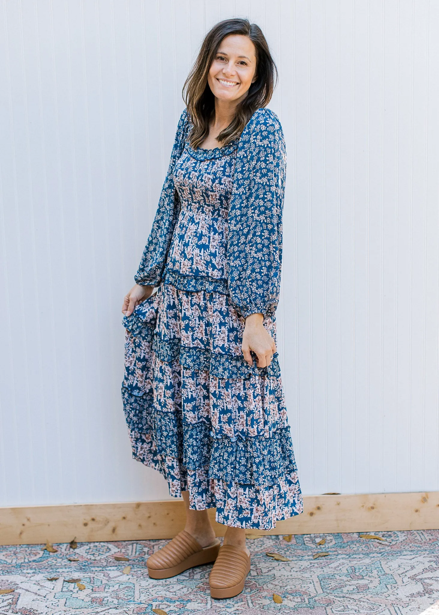 Ruffles and Florals Tiered Maxi