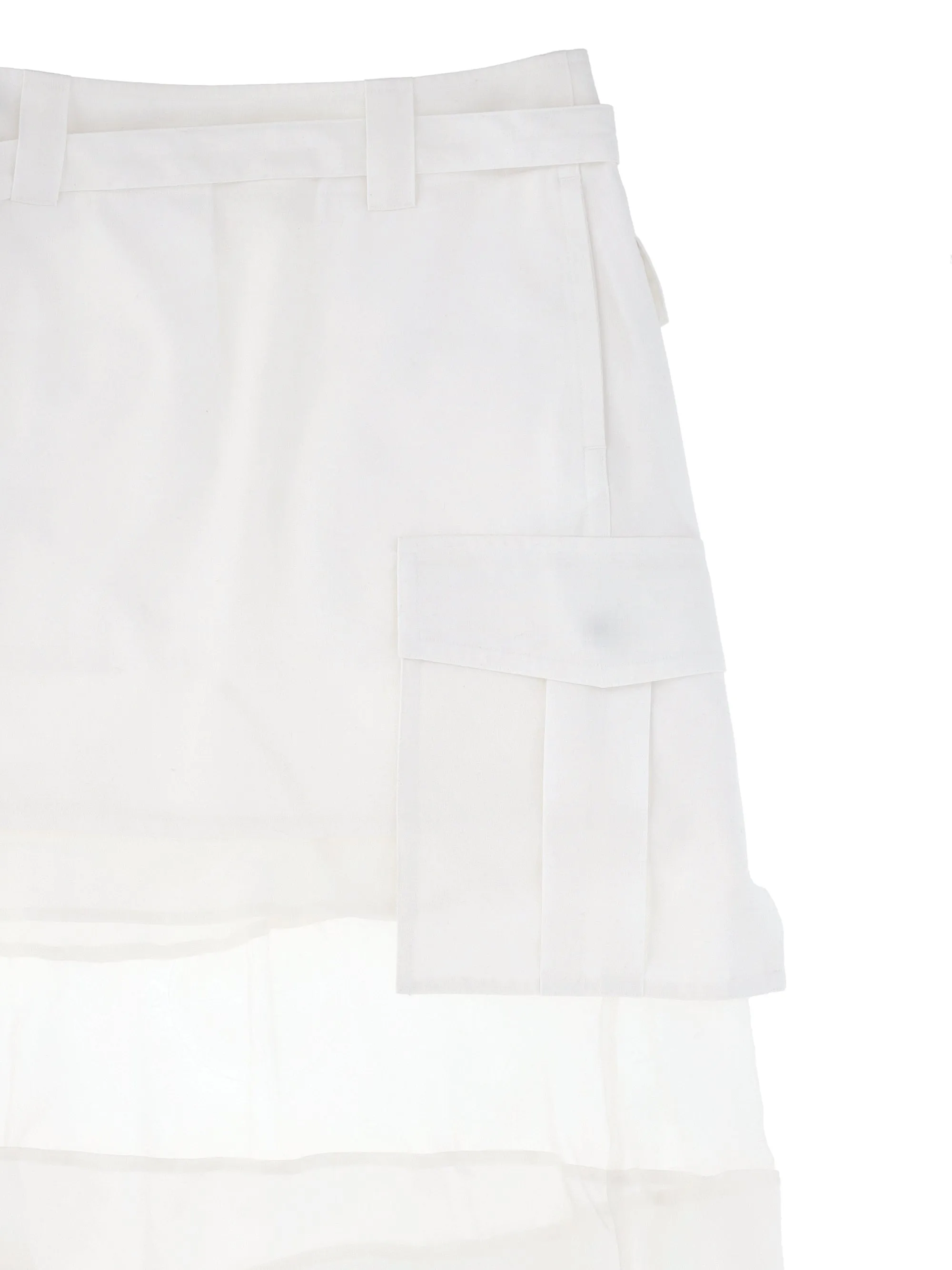 SACAI BEIGE ASYMMETRISK KOLT MED INSERTS