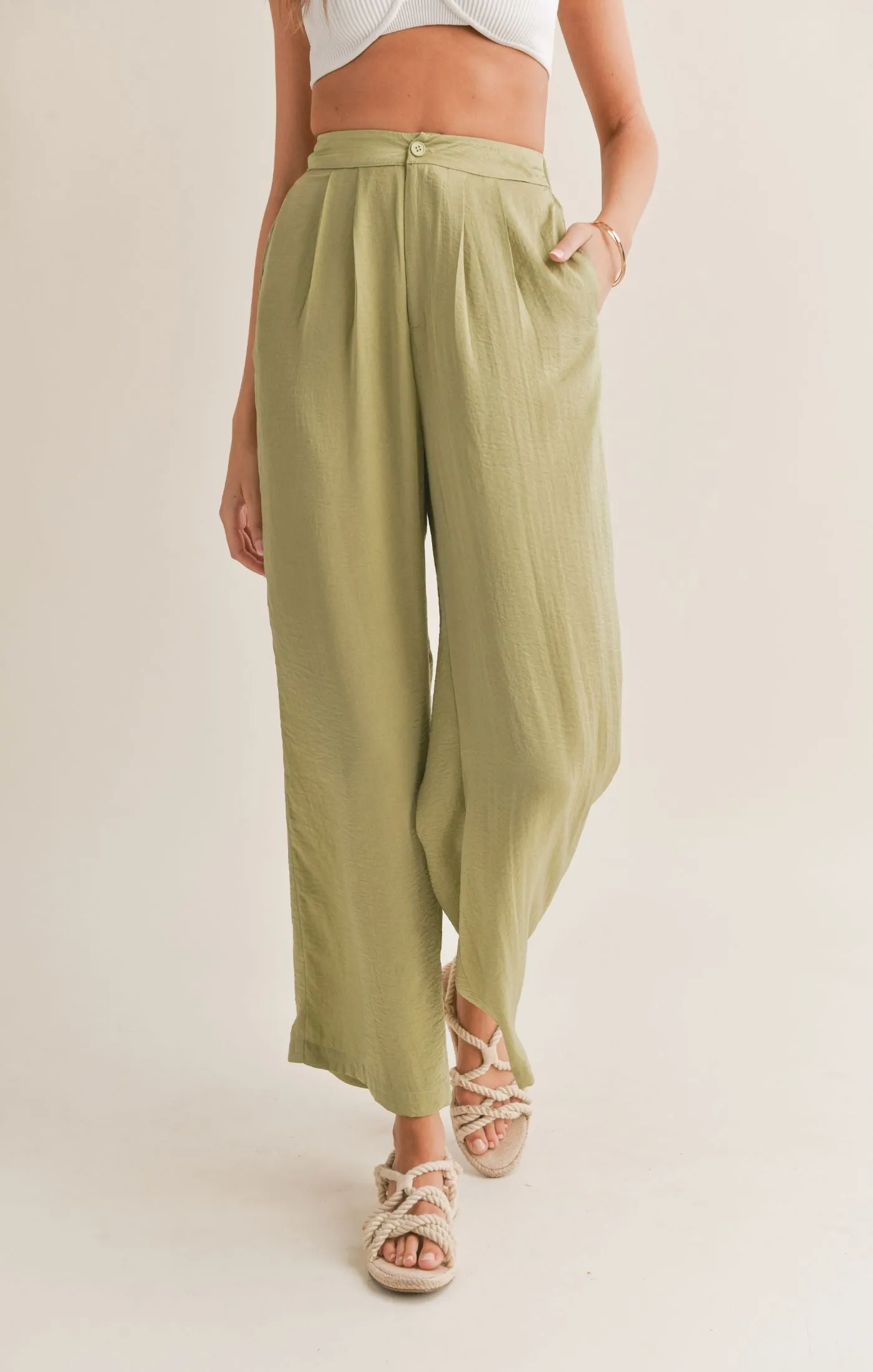 Sadie And Sage Juicy Pleated Pants