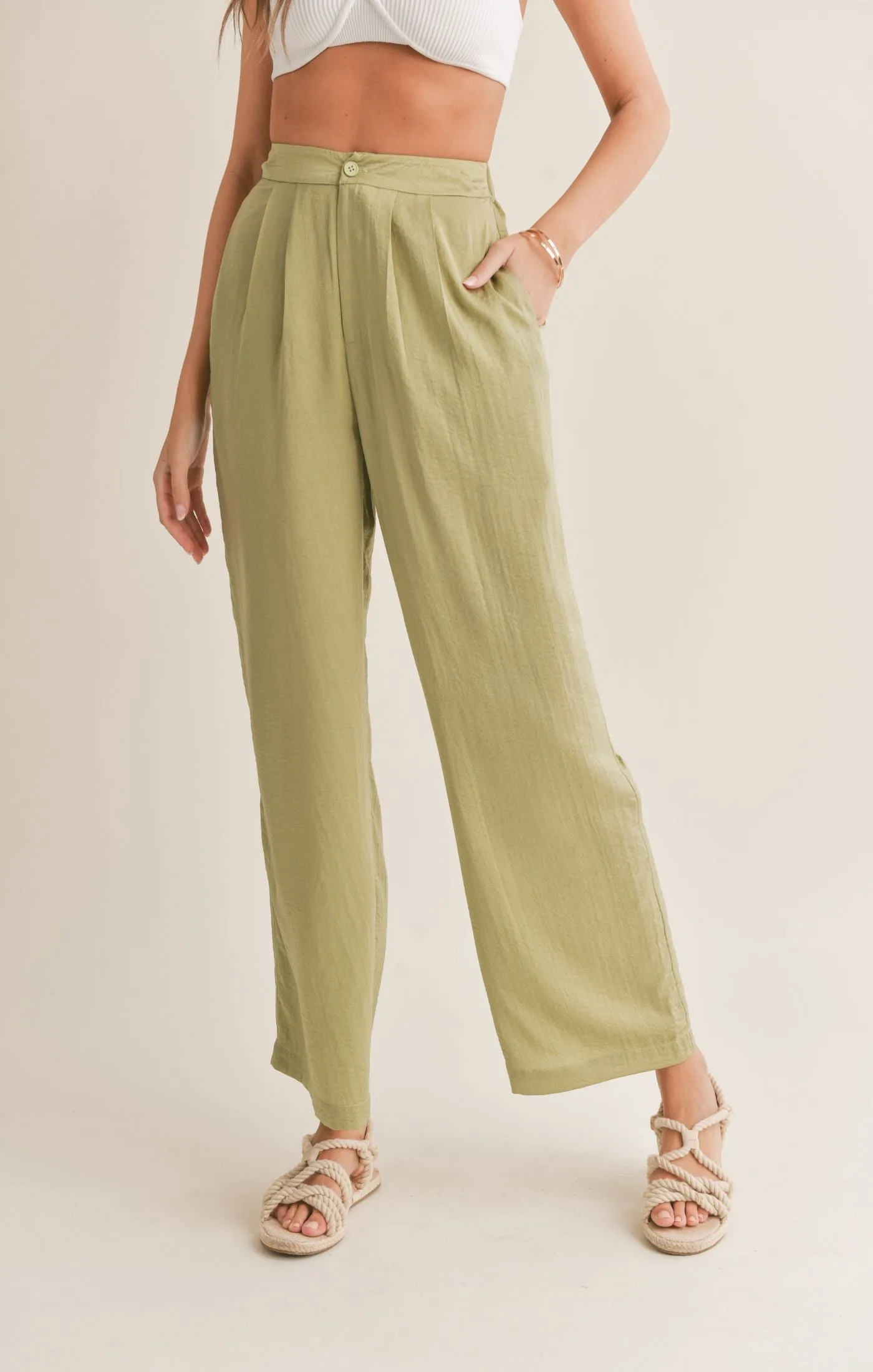 Sadie And Sage Juicy Pleated Pants