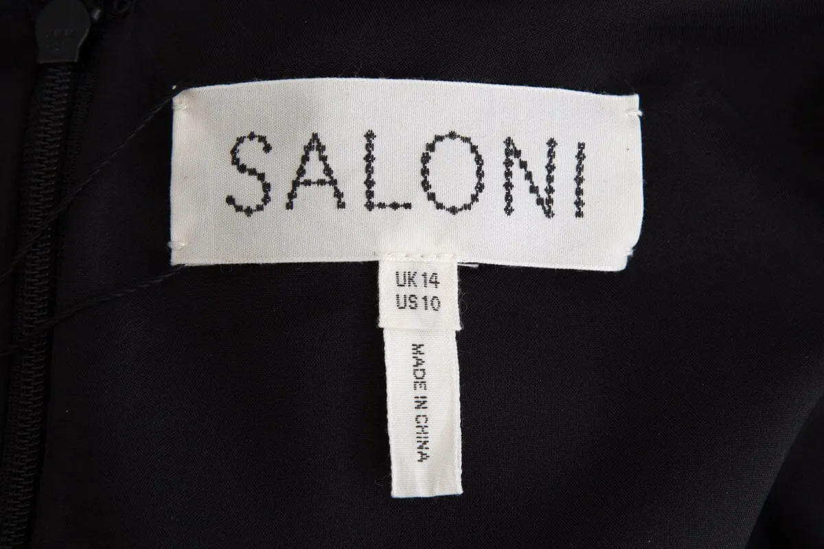 Saloni Multicolor Floral Print Maxi Dress SZ 10