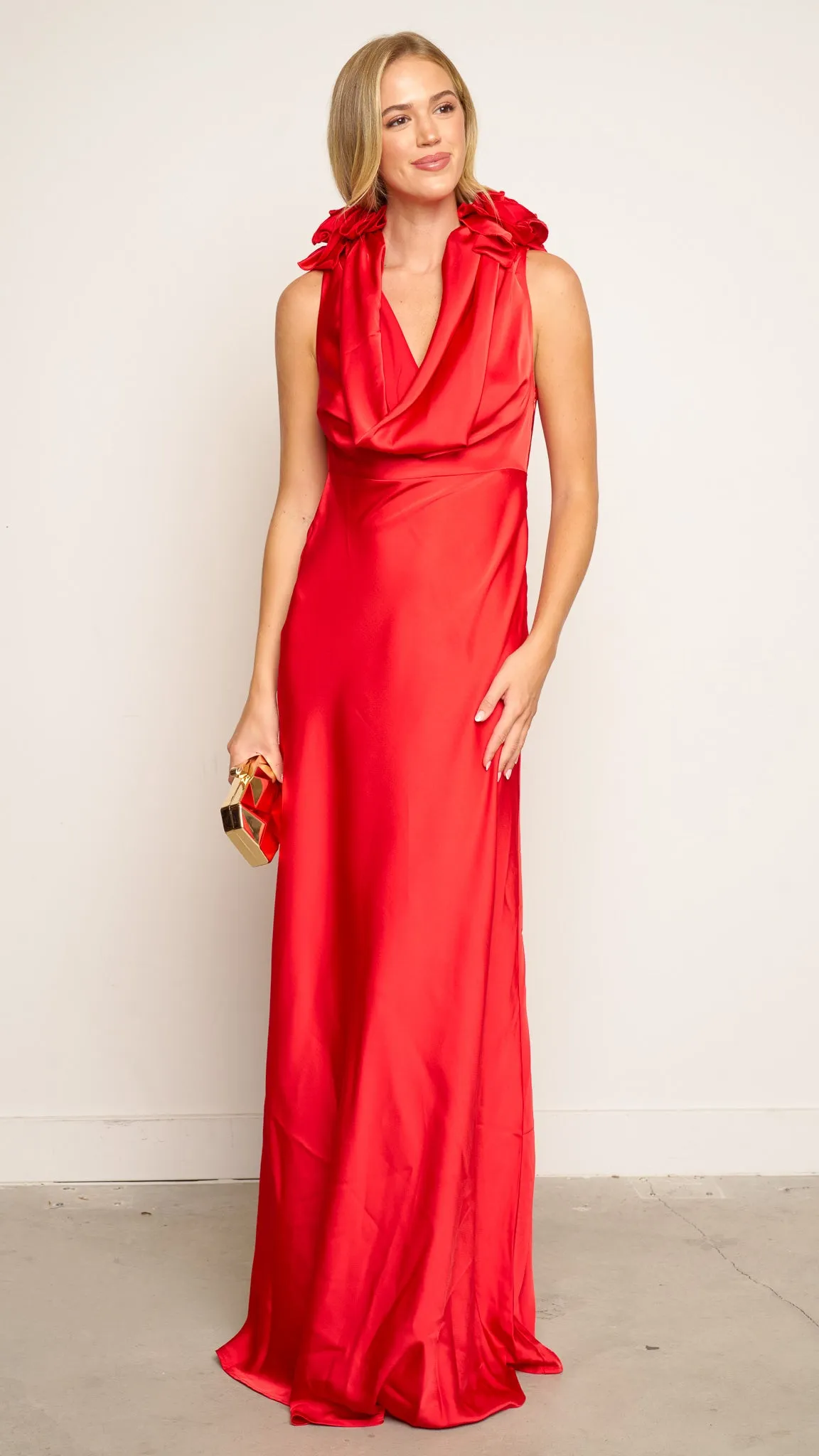 Sanna Maxi Dress in red