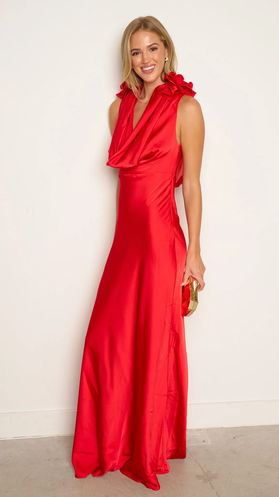 Sanna Maxi Dress in red