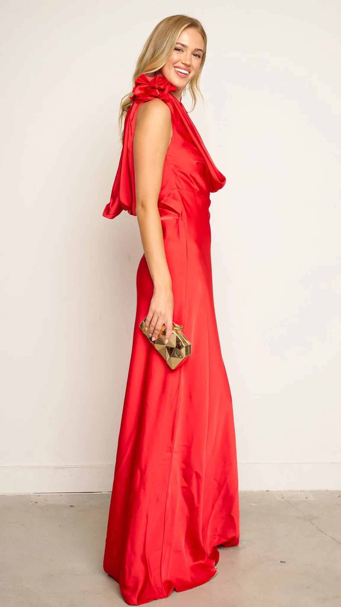Sanna Maxi Dress in red