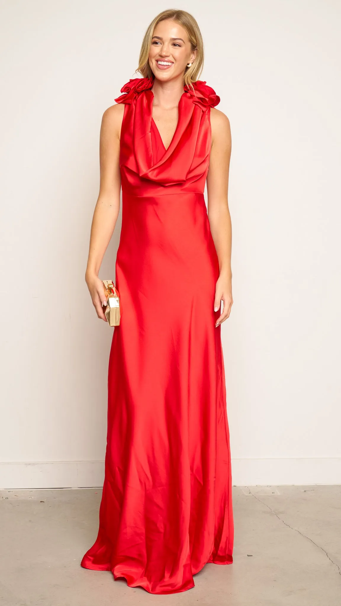 Sanna Maxi Dress in red