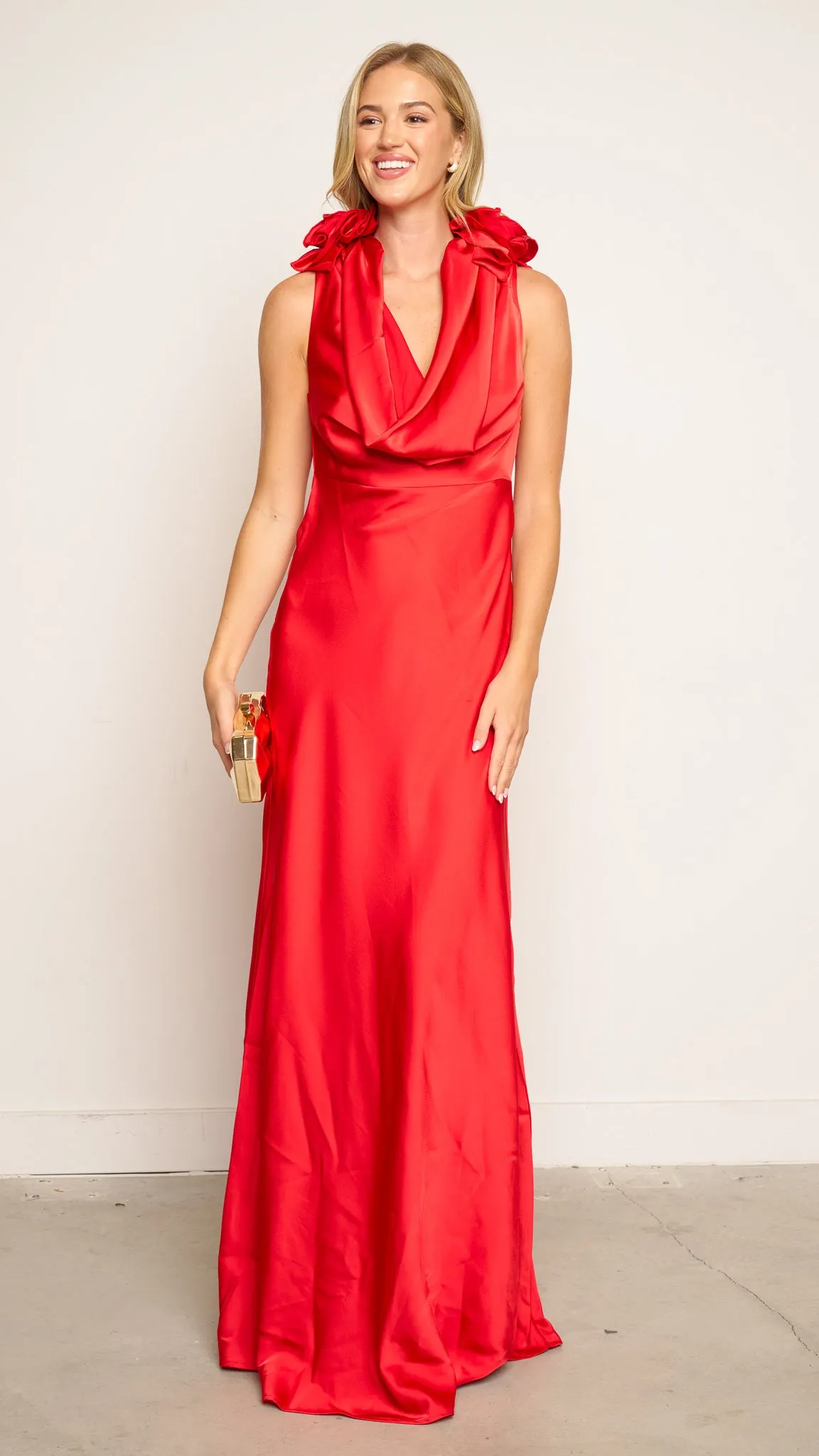 Sanna Maxi Dress in red
