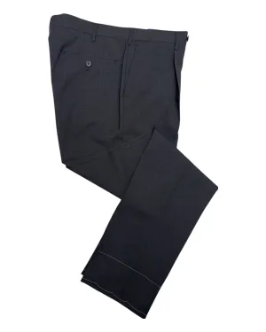 Sartorial Single Pleated Dress Pants - Charcoal Grey