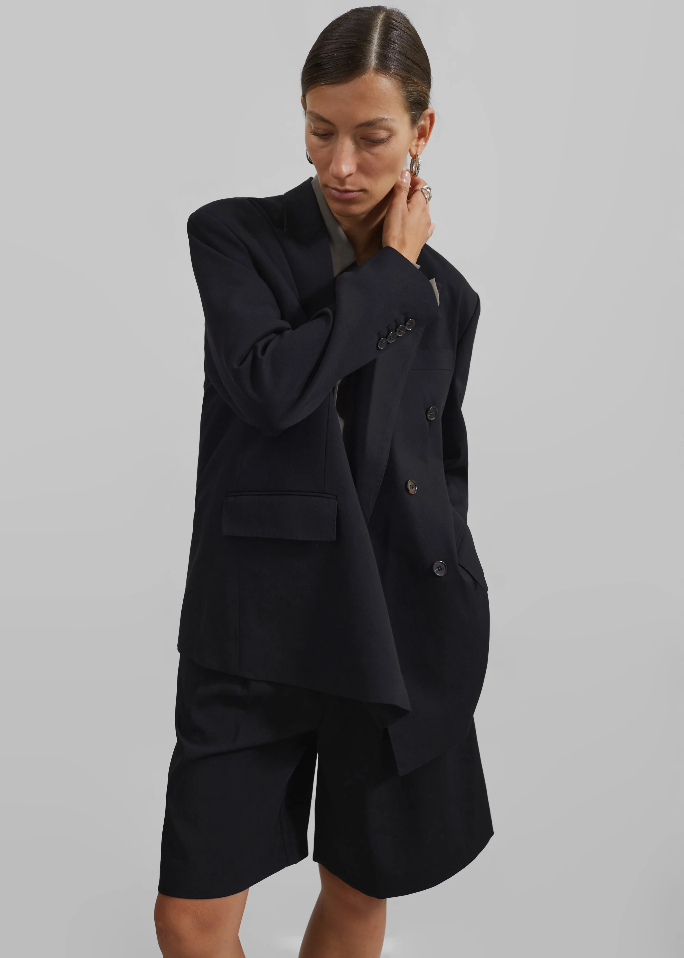 Sava Double Breasted Blazer - Black