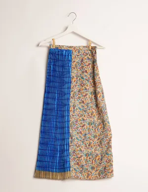 SEMI PLEATED A LINE SKIRT