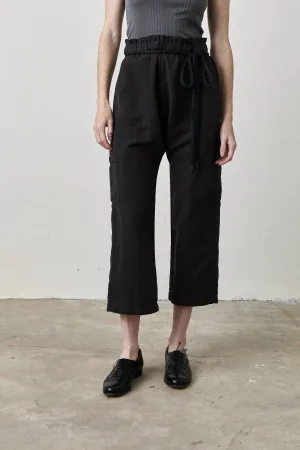 Shailey Paperbag Waist Pant In Faded Black