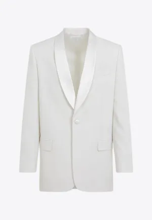 Shawl Lapel Wool Tuxedo Blazer