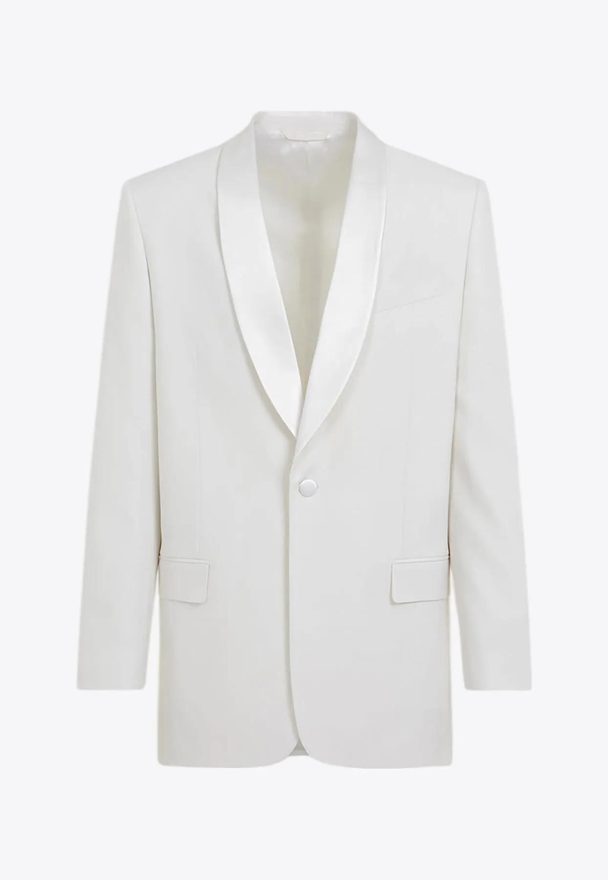 Shawl Lapel Wool Tuxedo Blazer