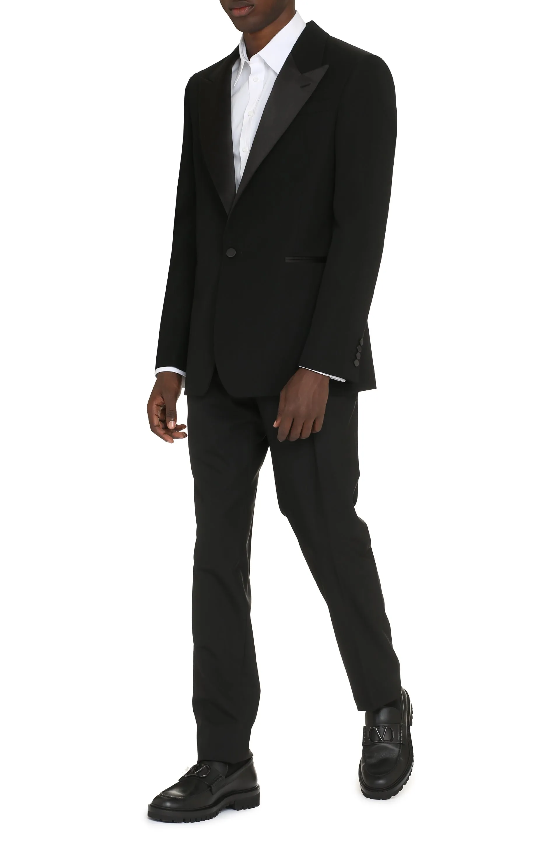 Single-breasted one button jacket